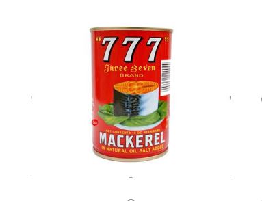 777 Tinned Mackerel Fish in Tomato Sauce 425g